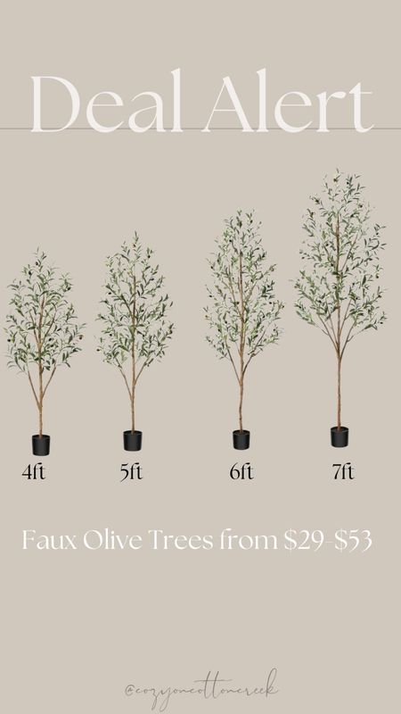 Faux olive trees as low as $29
Walmart olive tree
4ft tree
5ft tree
6ft tree
7ft tree
Artificial trees

#LTKsalealert #LTKhome #LTKSeasonal