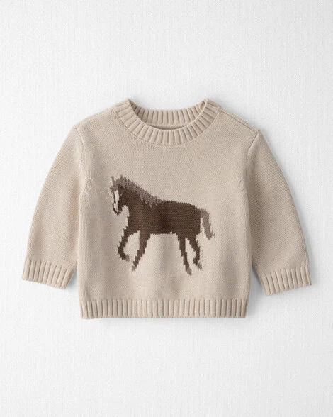 Baby Organic Cotton Horse Sweater Knit Pullover - Little Planet | Carter's | Carter's Inc