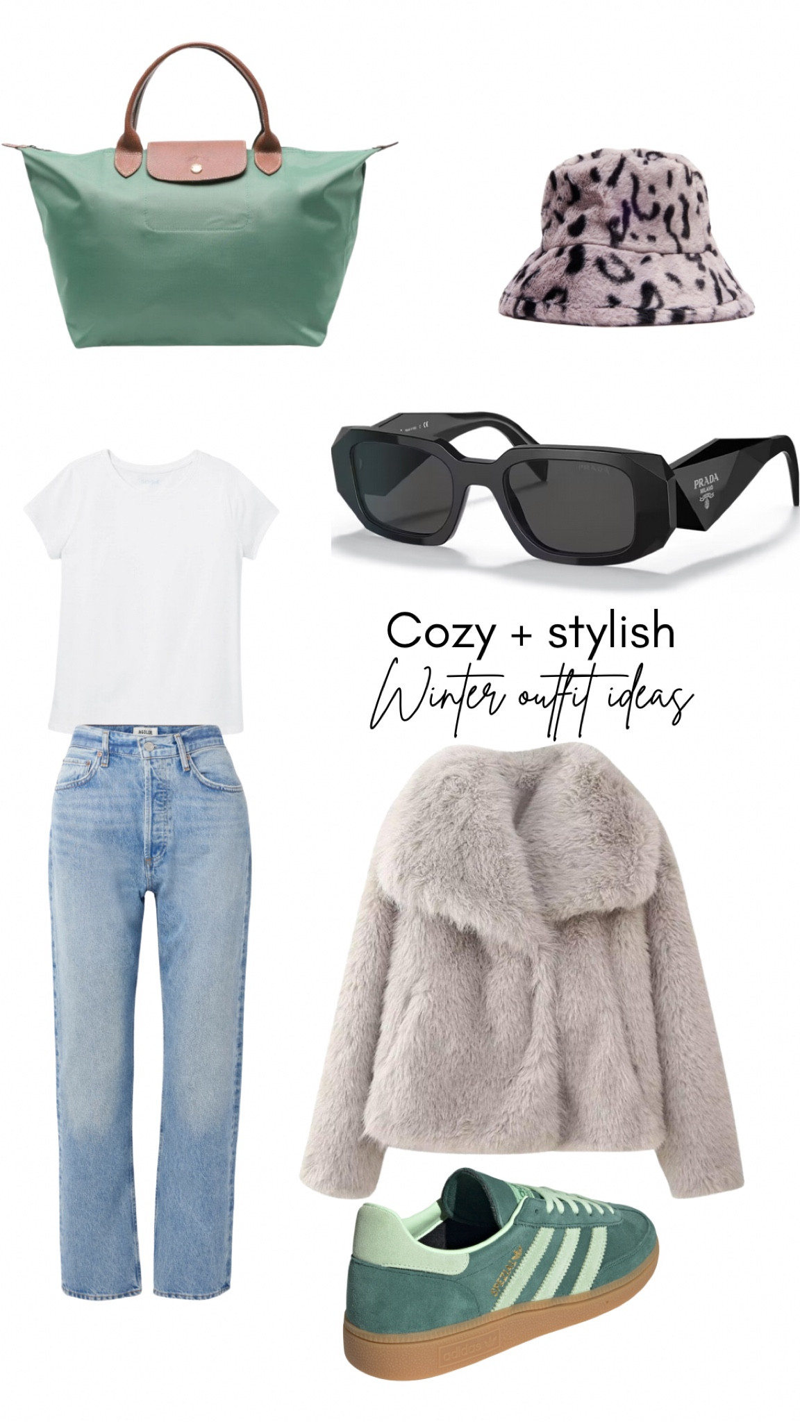 Effortless cozy vibes for winter: layering luxe textures with classic denim and comfy sneakers. Shop this look now! ❄️ #LTKWinter #LTKStyle 

#LTKStyleTip #LTKGiftGuide #LTKItBag
