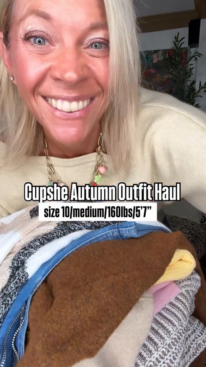 @cupshe just released these new knits for autumn 🍂 From oversized cardigans & sweaters to soft knits to great denim & dresses 👗 there’s something for everyone! and use my exclusive code 👩‍💻 Nicole2026 to save at checkout. 

.
.
#Cupshe #CupshePartner #SoftSeason #TransitionalStyle #layeringessentials early fall, fall into Cupshe , midsize fashion, sweaters and knitwear , cozy outfits for autumn 🍂

#LTKOver40 #LTKMidsize #LTKSaleAlert