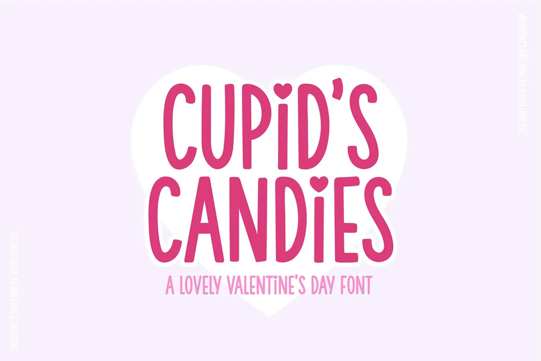 Instant .OTF Font cupid's Candies Block Valentines Font,. Cute Valentines Day Fonts, Heart Font, ... | Etsy (US)