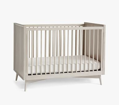 west elm x pbk Mid-Century Convertible Crib | Pottery Barn Kids