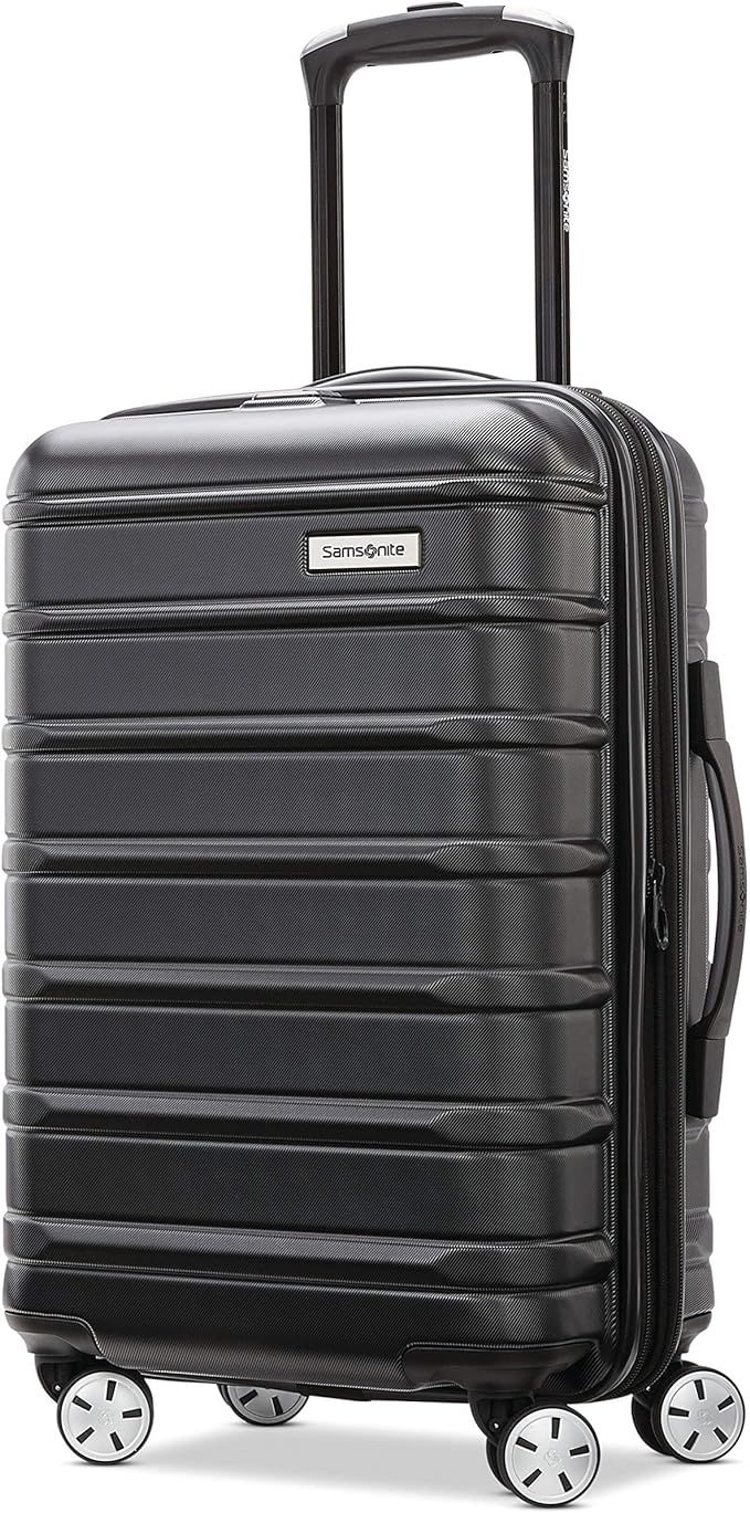 Samsonite Omni 2 Hardside Expandable Luggage with Spinner Wheels, Midnight Black, Carry-On 19-Inc... | Amazon (US)