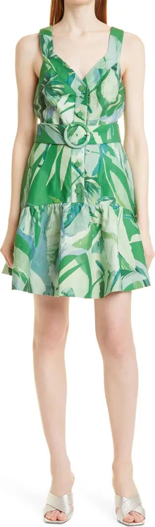 Yaz Botanical Print Linen Blend Dress | Nordstrom