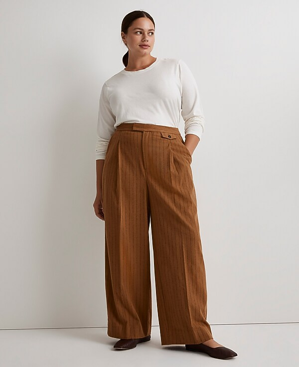 The Rosedale High-Rise Straight Pant in Pinstripe | Madewell | Madewell