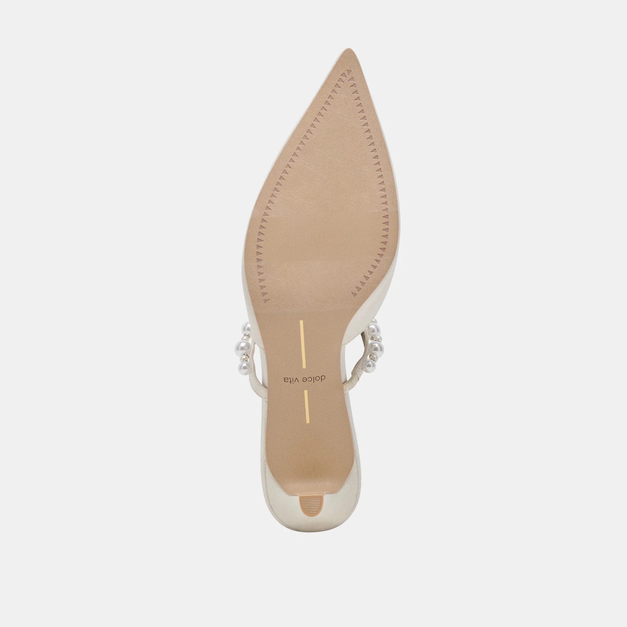 Kanika Pearl Mid Heels Vanilla Pearls | DolceVita.com