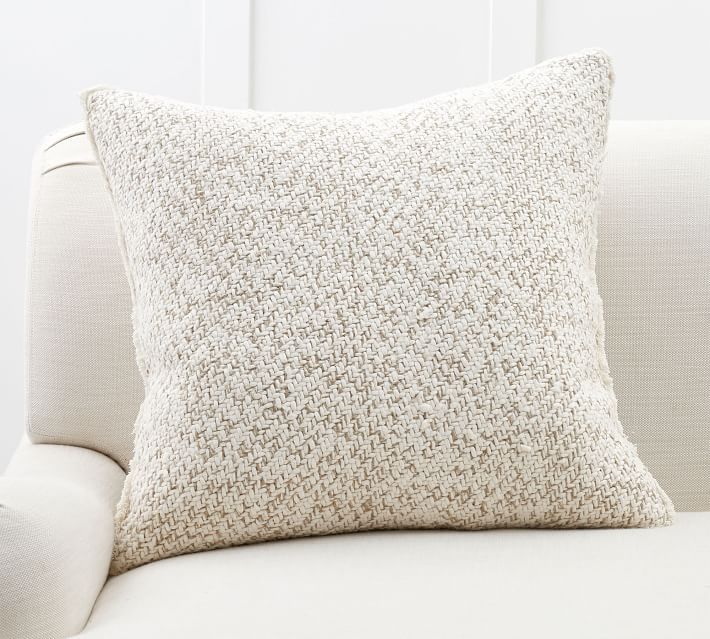 Hattie Textured Pillow Cover | Pottery Barn (US)