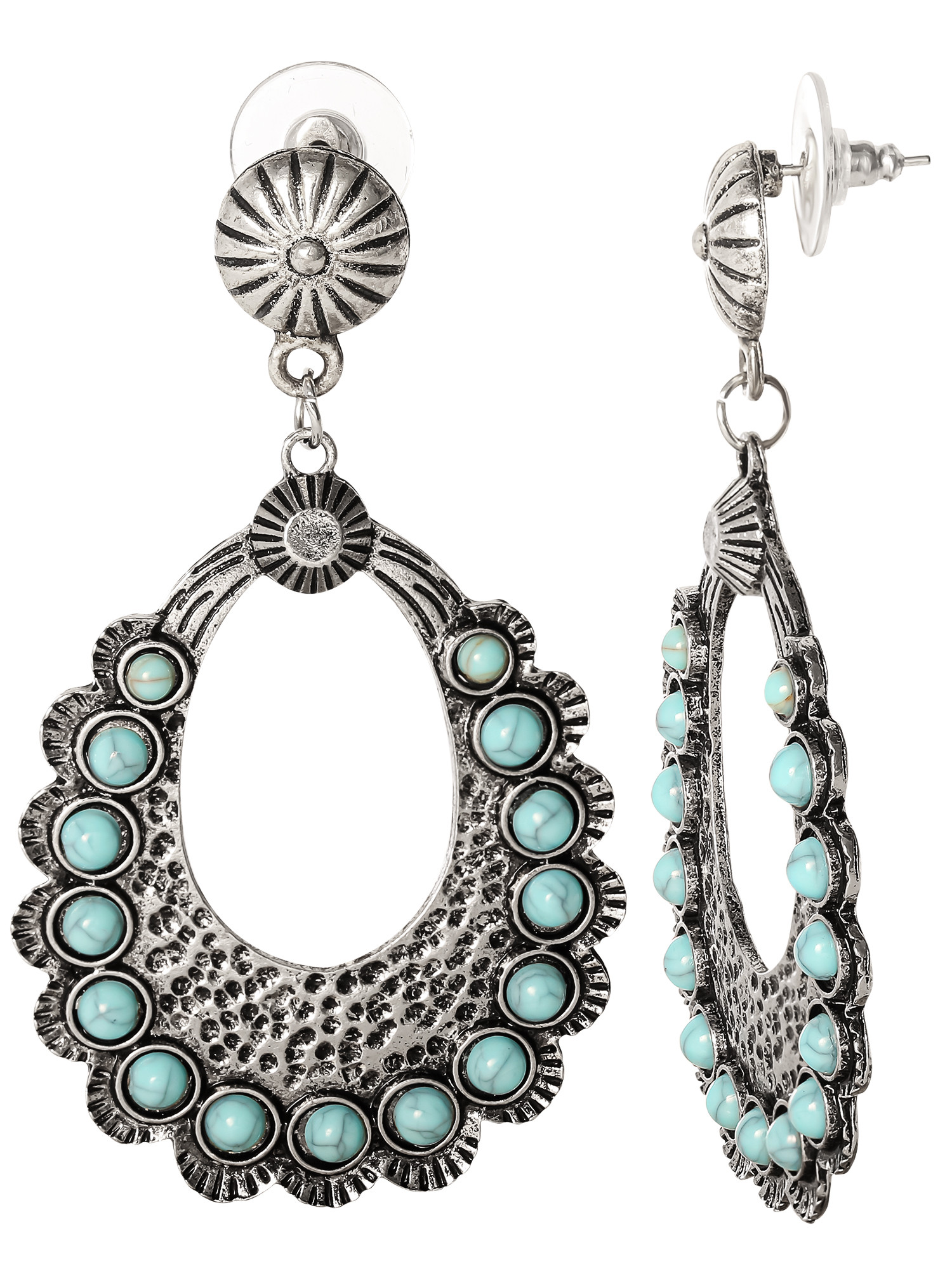 Jessica Simpson Turquoise Stone Drop Earring | Walmart (US)