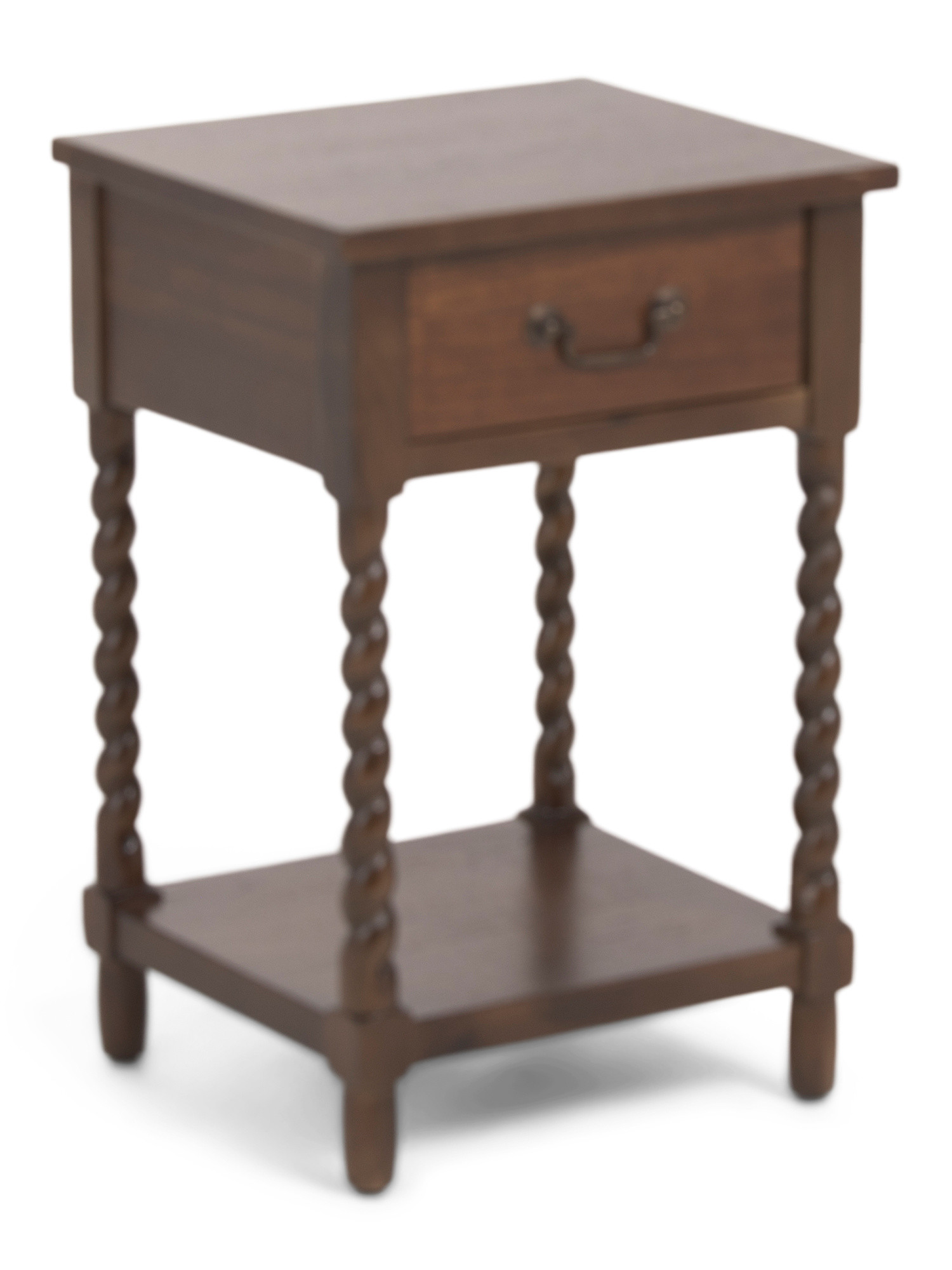 16x14x24 Single Drawer End Table With Twisted Legs | TJ Maxx