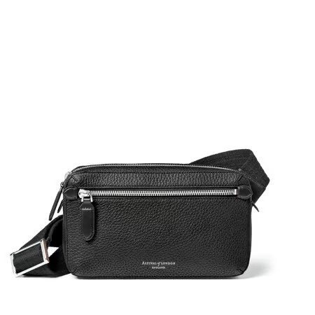 Reporter Compact Crossbody Bag

        
            
            Black Pebble | Aspinal of London
