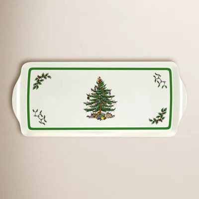 Pimpernel Christmas Tree Melamine Sandwich Tray | Wayfair North America