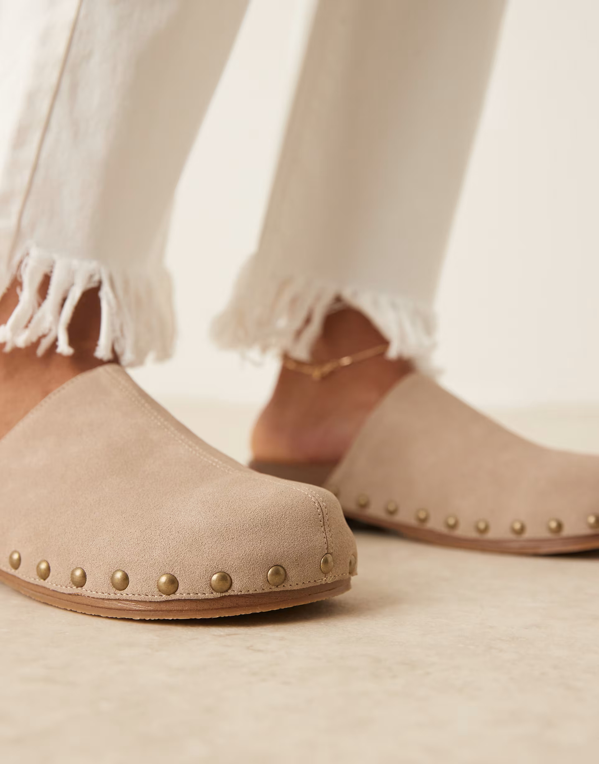 Glamorous mule clogs with studs in taupe | ASOS | ASOS (Global)