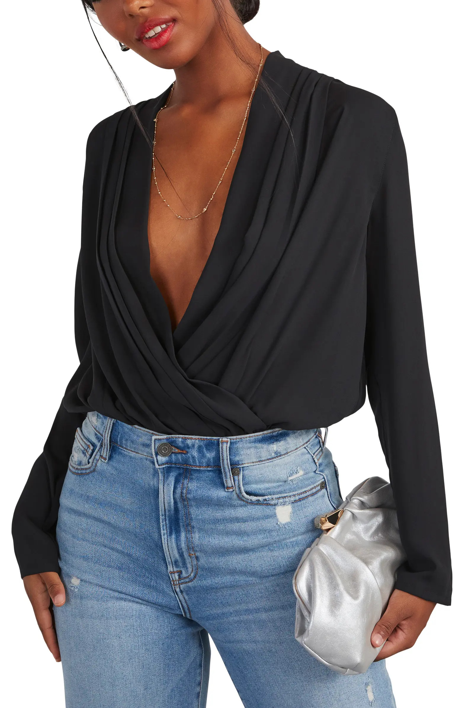 VICI Collection Attraction Surplice Neck Bodysuit | Nordstrom | Nordstrom