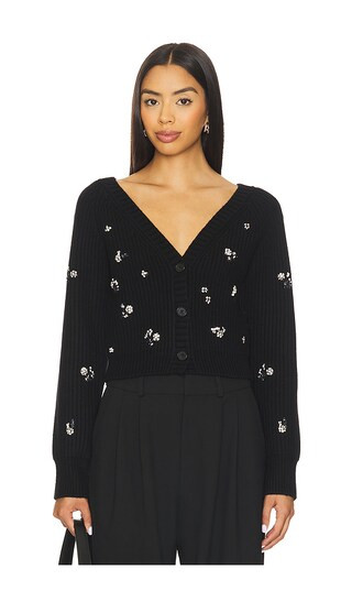 Novah Cardigan in Black | Revolve Clothing (Global)