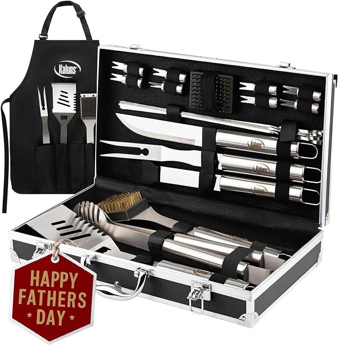 Grilling Accessories, Grill Tools, Fathers Day Grilling Gifts for dad, Heavy Duty Stainless Steel... | Amazon (US)