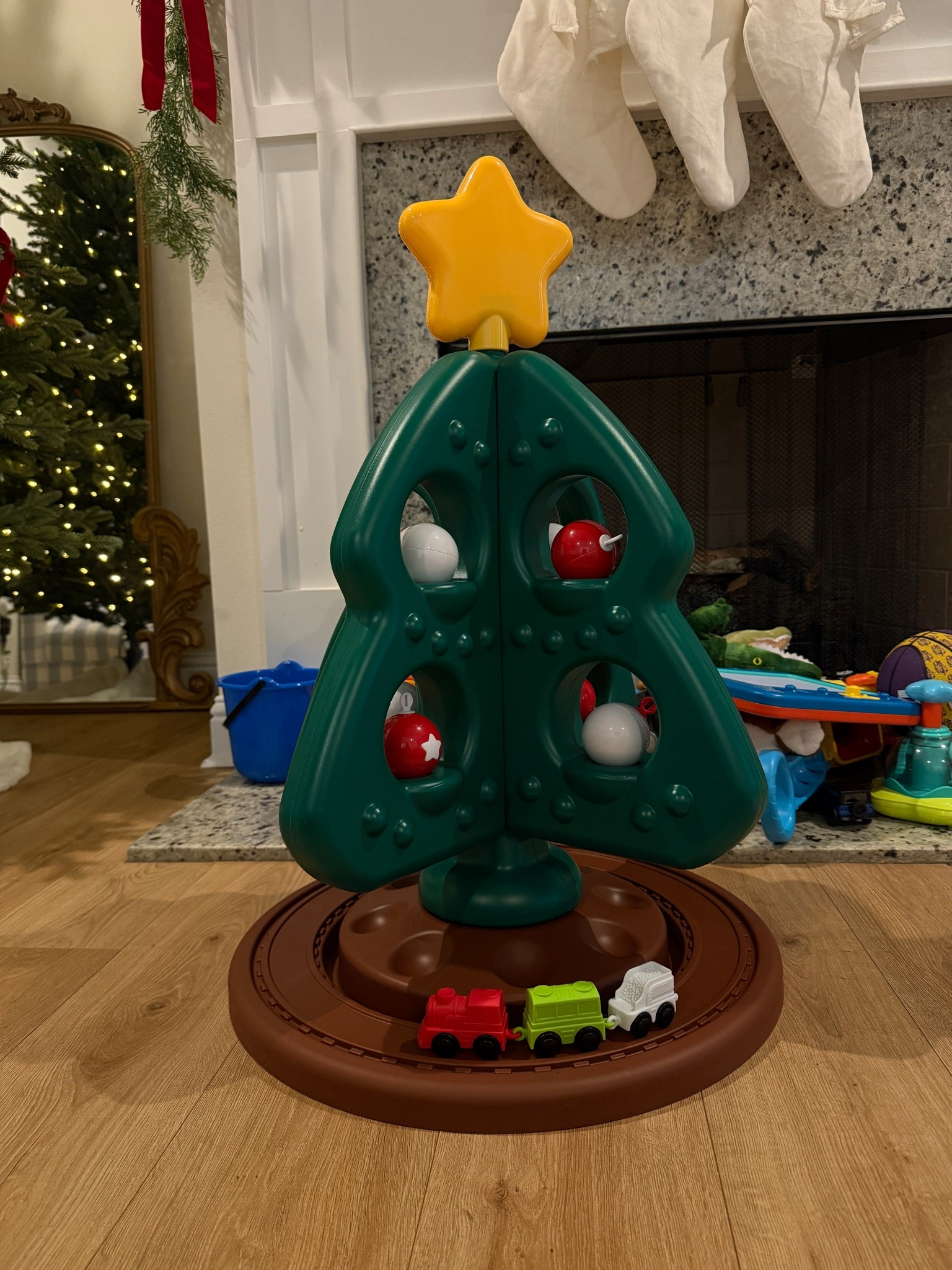 my toddler’s first Christmas tree 🥹 

#LTKmomlife #LTKHoliday #LTKFindsUnder100