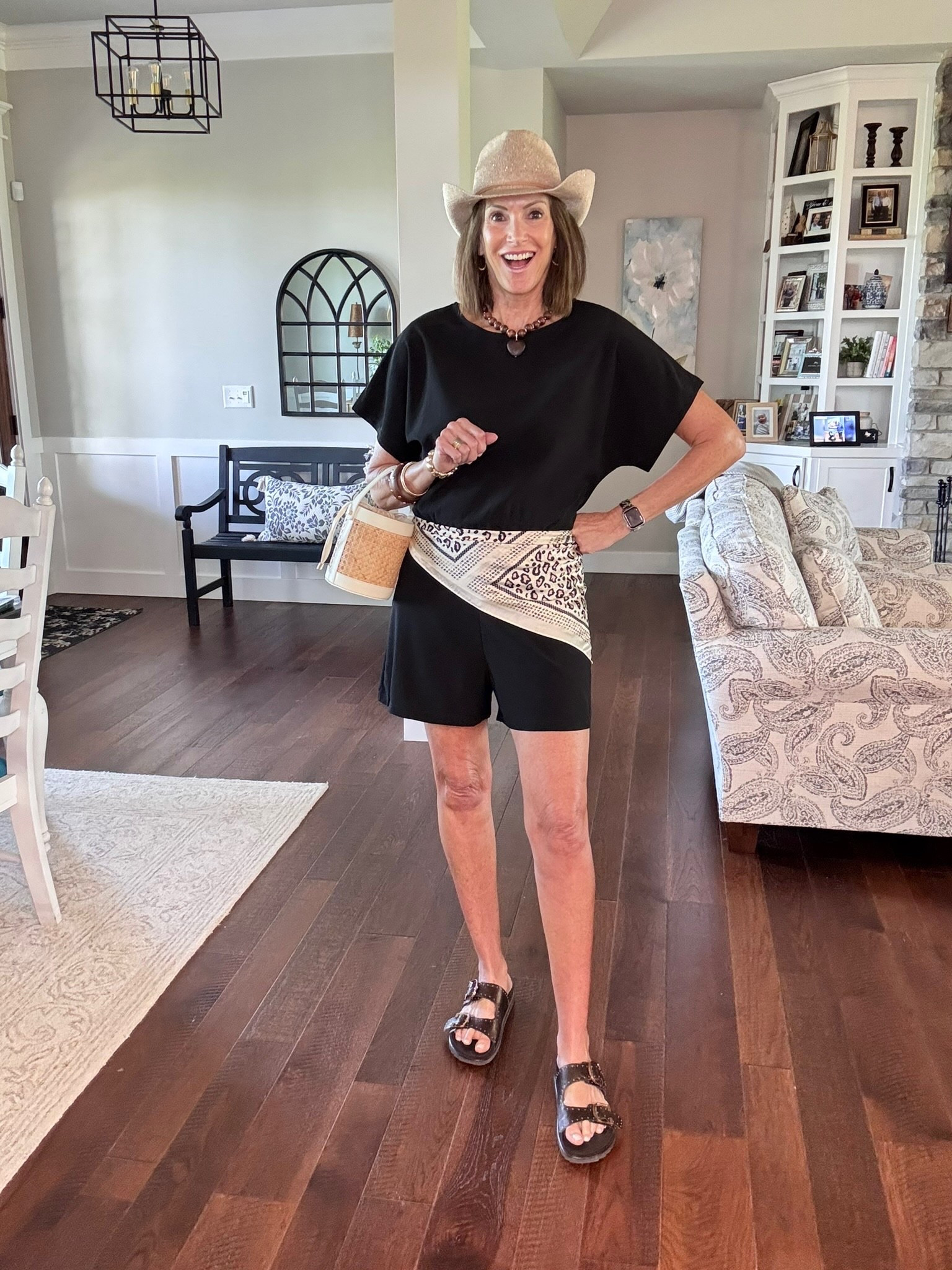 Romper - medium 

Wedding guest, Vacation, Travel, Sightseeing, Workwear, romper, cowboy hat, Women’s fashion, outfit inspo, outfit ideas, what to wear for, fashion over 40, fashion over 50, spring outfits, spring style, spring outfit inspo, spring fashion, women’s spring outfit, Vacation outfit, vacation style, country concert 

#LTKSeasonal #LTKootd #LTKOver40