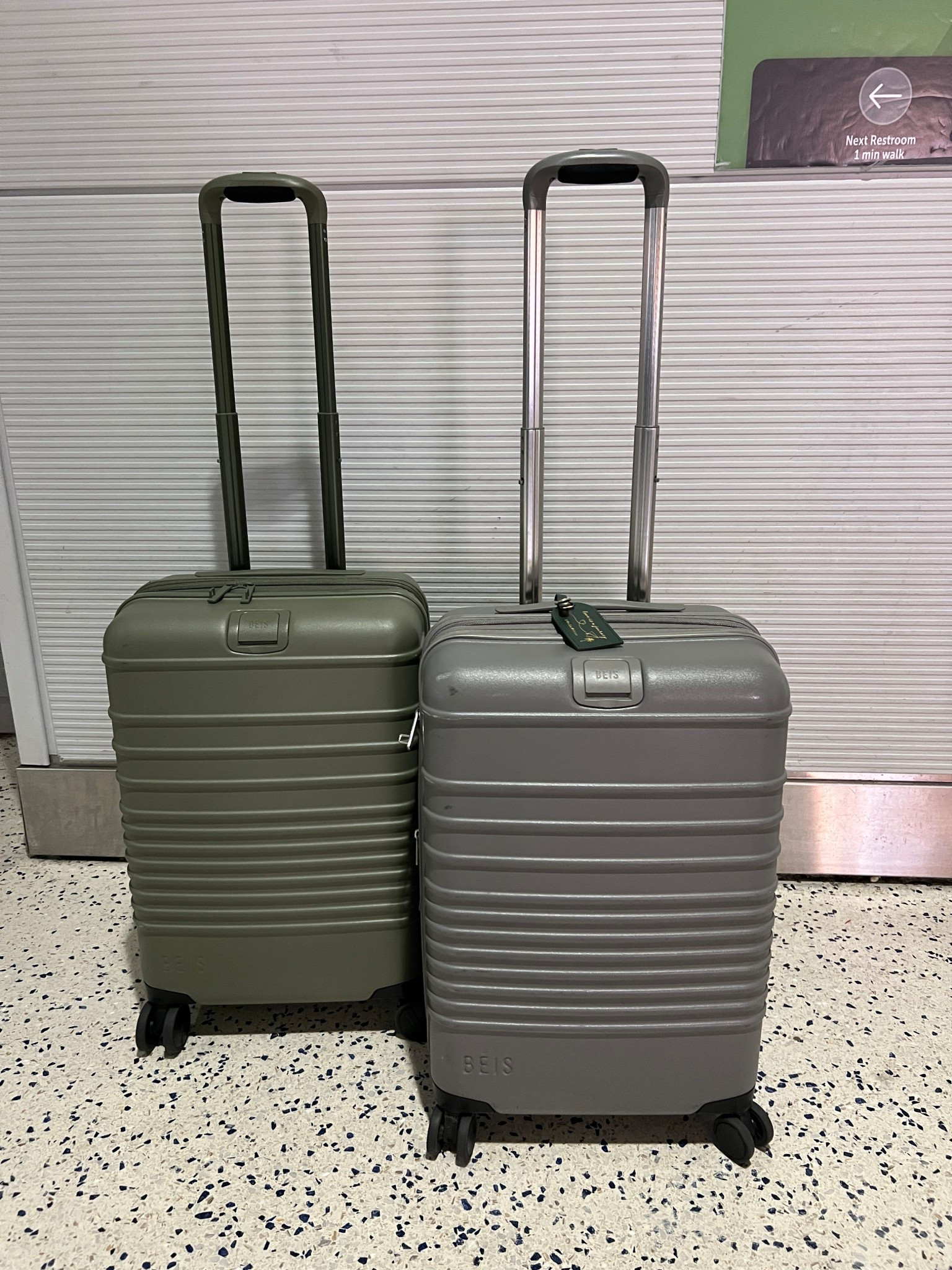 Best carryon luggage from Beis in Olive and grey! These common every trip!

#LTKTravel