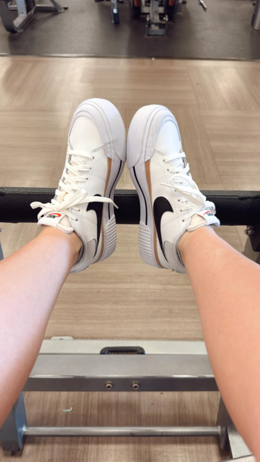 Amazon.com | Nike Women's Court Legacy Lift Shoes, White/Black-Hemp-Team Orange, 8 | Fashion Snea... | Amazon (US)