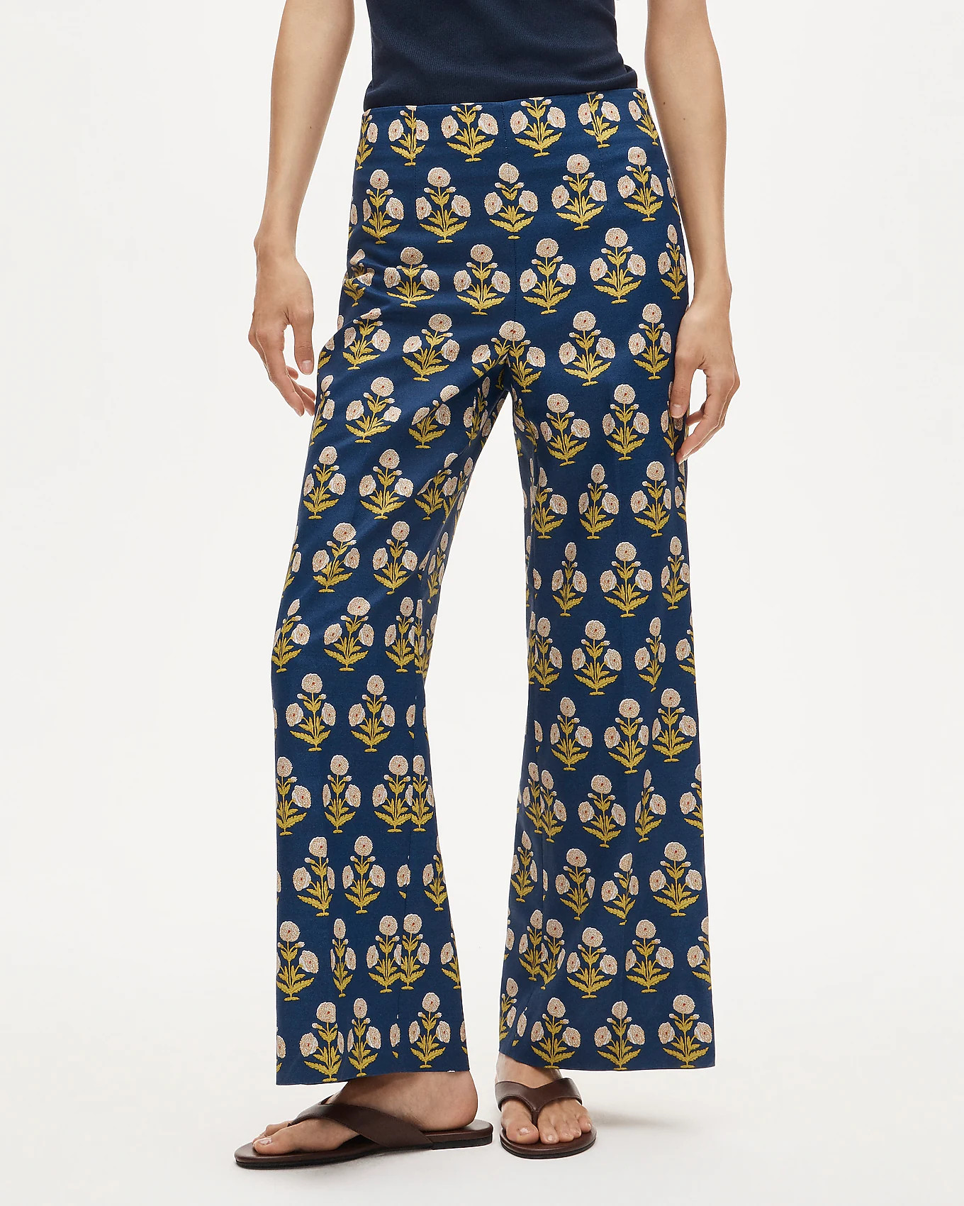 Rori pant in marigold block print | J. Crew US