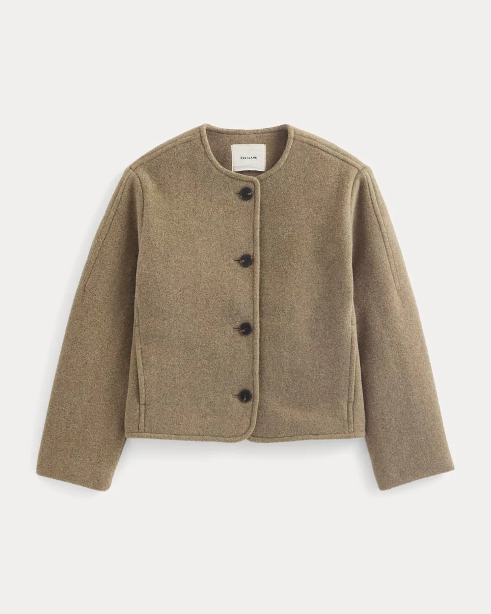 The Cocoon Coat in Wool | Heather Taupe | Everlane