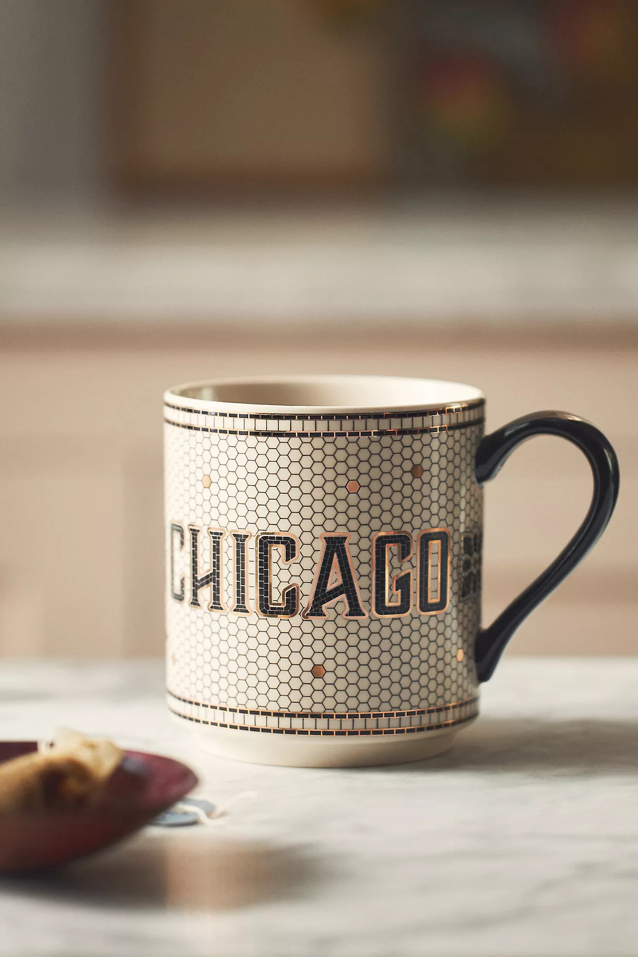 The Bistro Tile Stoneware Mug: Jetsetter Edition | Anthropologie (US)