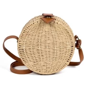 Bolsa Rioutlet Palha Forrada Redonda Bege | Dafiti (BR)