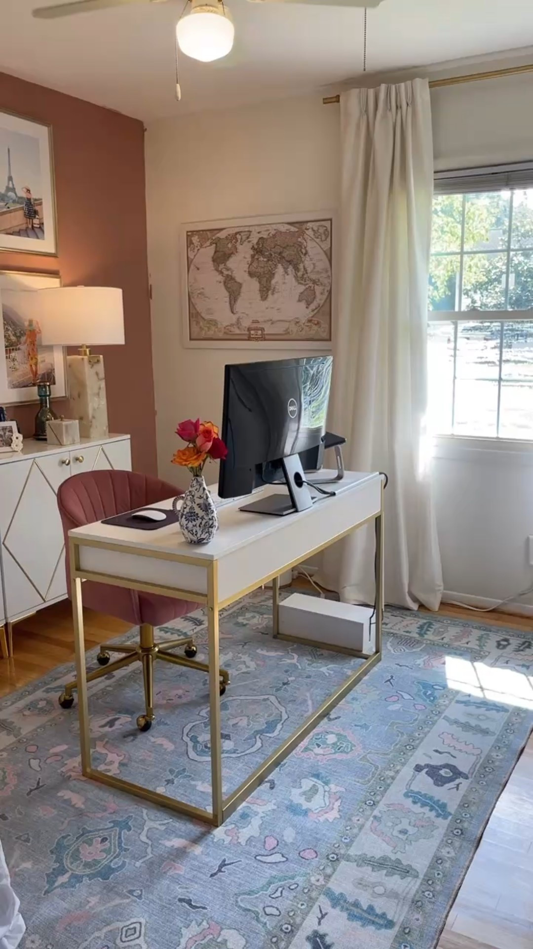 My home office complete with an Oushak rug from @famerugs 

#famerugs #famepartner #shopltk #homeoffice #homeofficedecor #LauraLilyHome 

#LTKHome