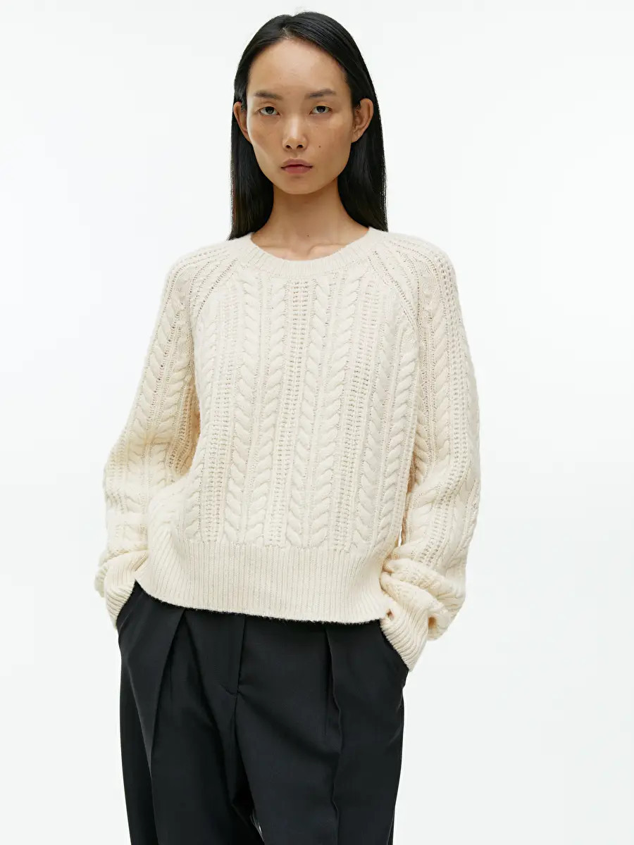 Cable-Knit Wool Jumper | ARKET (US&UK)