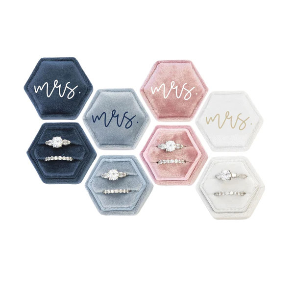 Mrs. Velvet Ring Box | Sprinkled With Pink