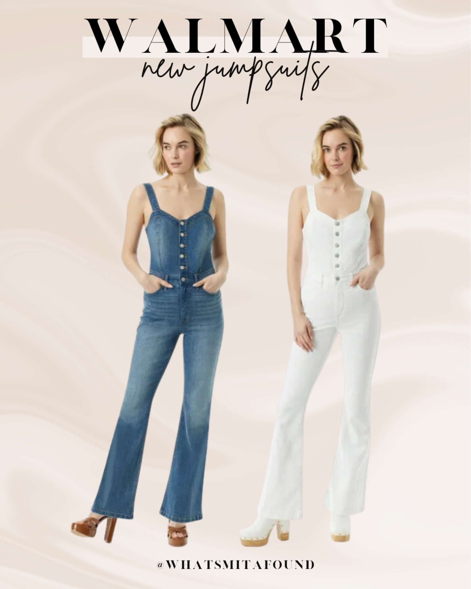 New jumpsuits at Walmart, just $36! Denim jumpsuit, jean jumpsuit, light wash jean jumpsuit, white jean jumpsuit, button front jumpsuit, button front denim jumpsuit, trendy jumpsuit, trendy denim jumpsuit, button front white denim jumpsuit, button front jean jumpsuit, trendy jean jumpsuit, button front jean jumpsuit 

#LTKfindsunder50 #LTKSeasonal #LTKstyletip