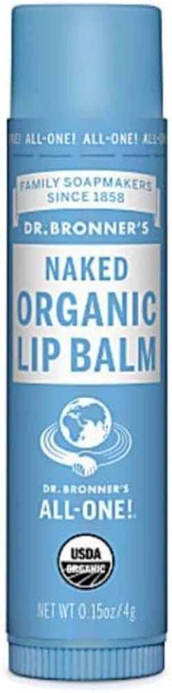 Dr. Bronner's Magic Soaps Organic Naked Unflavored Lip Balm, 0.15 Ounce | Amazon (US)