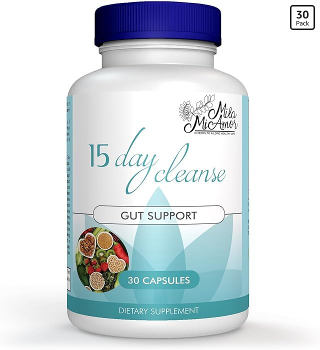 Mila Miamor 15 Day Cleanse - Gut and Colon Support - Advanced Gut Cleanse Detox for Women & Men w... | Amazon (US)