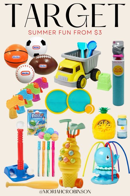 Target — summer fun starting at $3!!

Summer, play, outdoor, toys, bubbles, beach toys, pool toys, sprinkler, t-ball, baseball, golf, water gun, kids, baby, toddlerr

#LTKBaby #LTKSaleAlert #LTKKids
