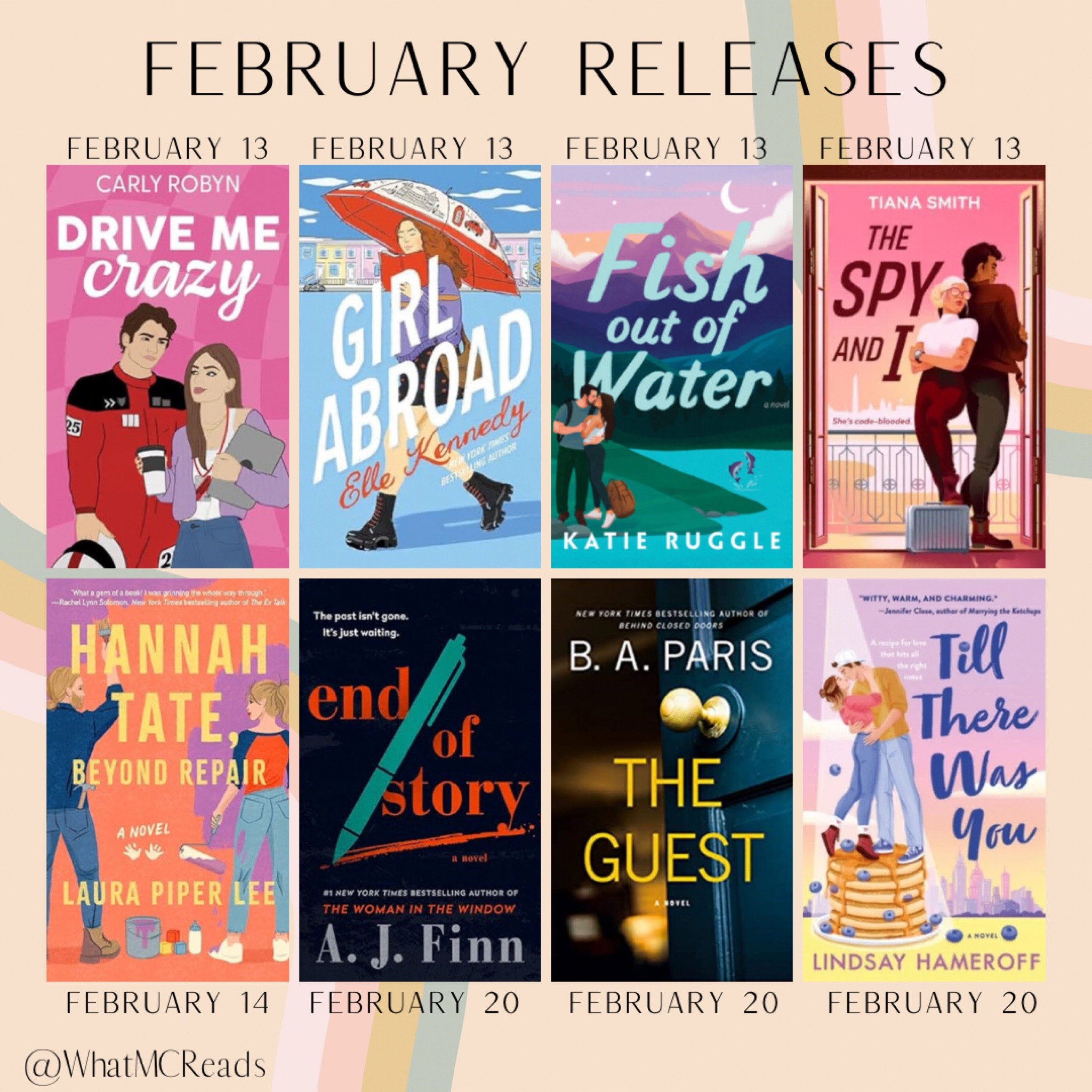 February Book Releases

Thriller // Romance // Suspense // Spicy Romance // Mystery Thriller // Ali Hazelwood // Amazon Kindle // AJ Finn // BA Paris // F1 Romance // Formula One Romance

#LTKfindsunder50 #LTKfindsunder100 #LTKhome
