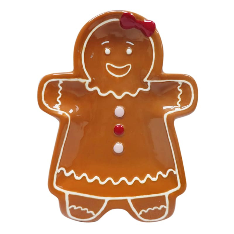 Gingerbread Girl Ceramic Spoon Rest | At Home
