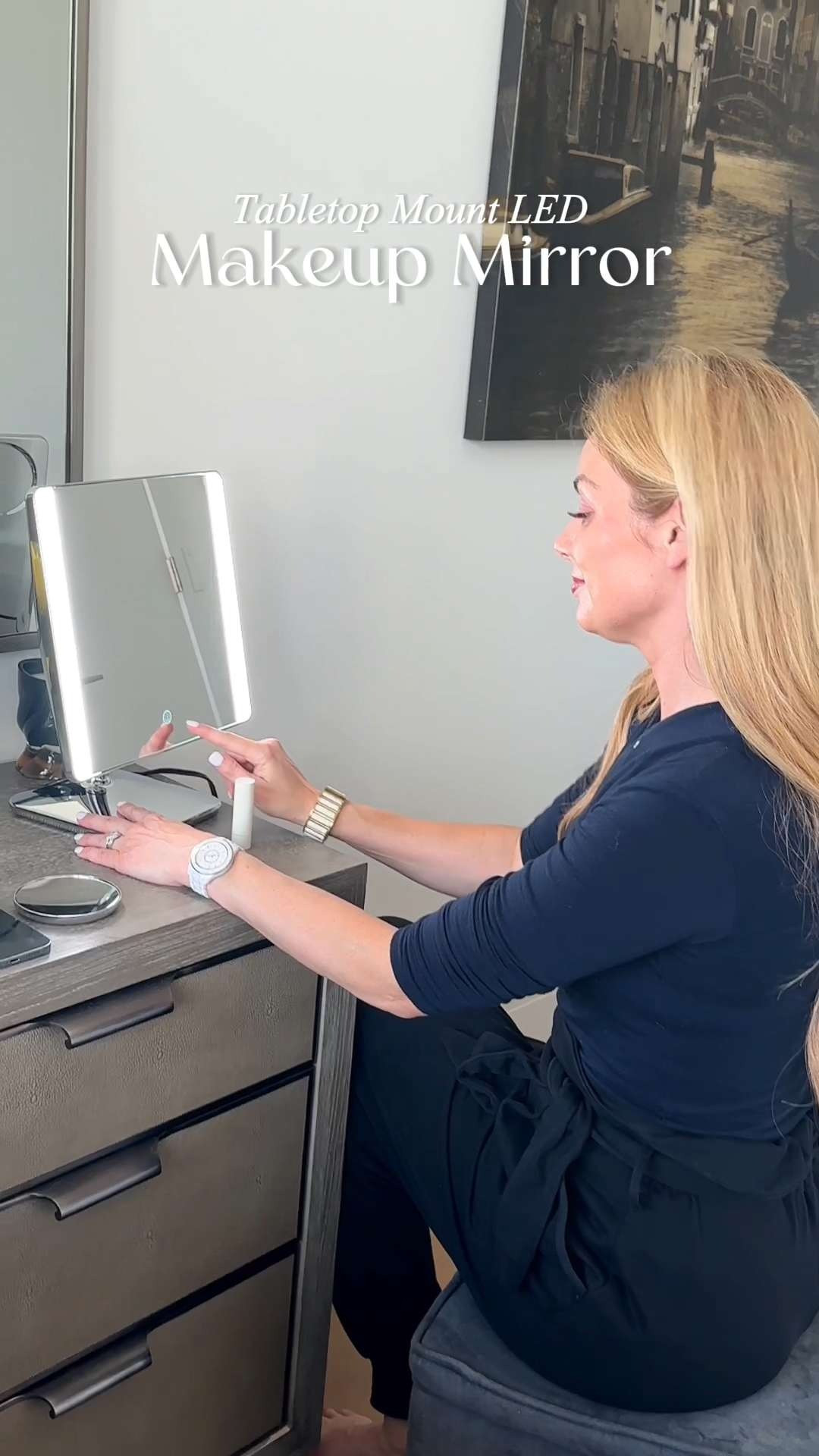 Bring the professional vanity experience right to your tabletop! 💄 I love the sleek, polished finish and the adjustable tilt that lets you find your perfect angle every single time. Good for the beauty creator who needs precision and clarity while filming tutorials or for anyone who wants to turn their skincare and makeup time into a relaxing, spa-like experience 🎀 #ConairMirror #BeautyRoutine #VanityGoals #ConairBeauty #SkincareRoutine #BeautyHacks 

#LTKmorningroutine #LTKselfcare #LTKBeauty