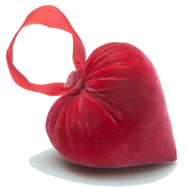 Medium Guava Ribbon Heart | Hot Skwash