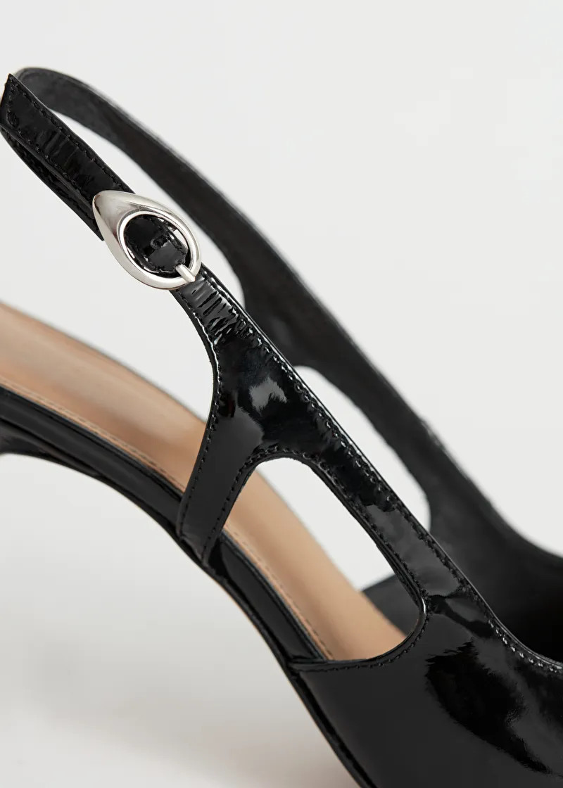 Pointed Slingback Leather Mules | & Other Stories (EU + UK)