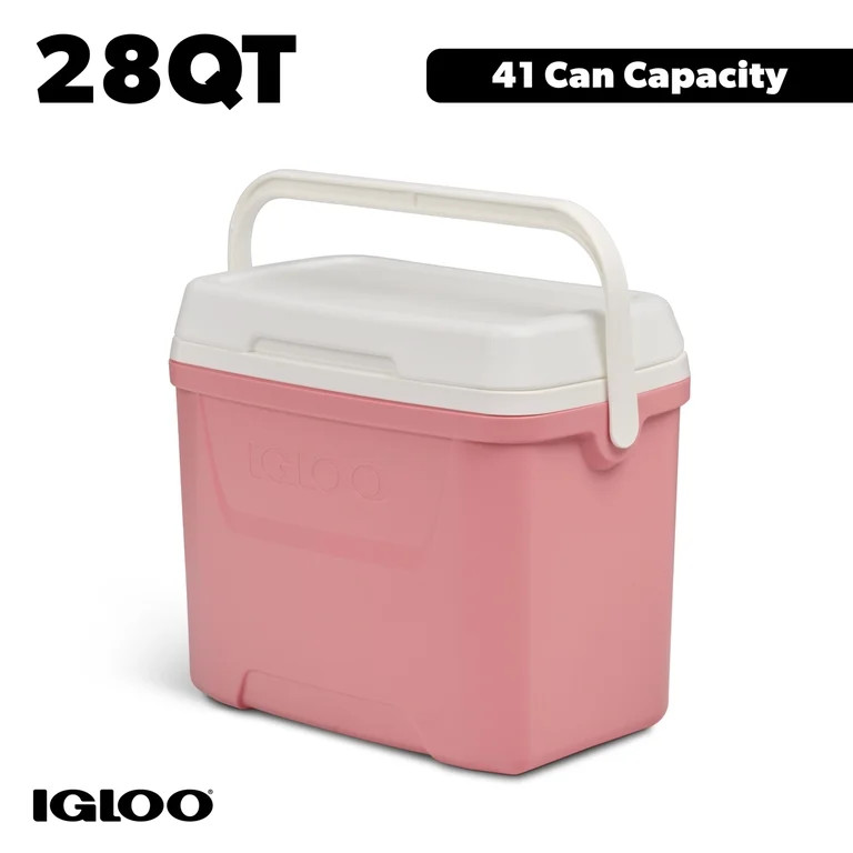 Igloo 28 QT Laguna Ice Chest Cooler, Coral Pink | Walmart (US)