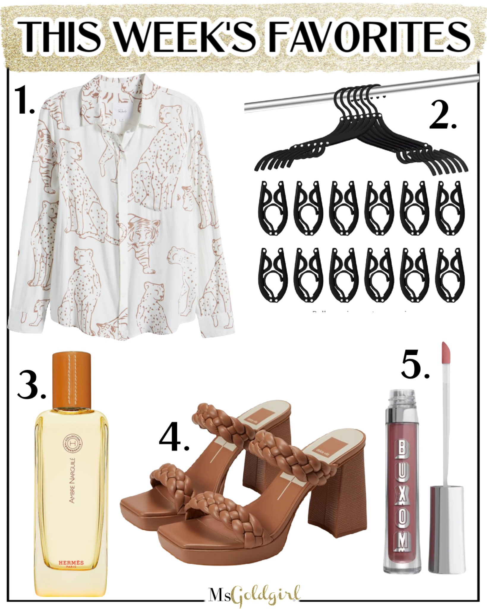 Friday Faves for October 6, 2023

1. You know I love a Rails button up shirt. I went a little out of my comfort zone and grabbed this one to wear during my Dallas trip. It's not my usual print but I got SO many compliments on it. If you like it a little roomy, then size up one. I'm wearing it in a medium.

2. I have noticed in the last few years that hotels are just not offering the same amenities as pre-Covid, and this even applies to the number of hangers in the closet! I've started to bring my own hangers and I keep a bag of these packed and ready to throw in my suitcase. 

3. This is a splurge. I know it's not for everyone. But I keep trying to find something similar and at the end of the day, I like this scent the best. I caved and bought a new bottle over the weekend and I am so glad that I did! There is NOTHING like this on the market! It smells like honey, hot buttered rum, amber, fruit and spices.

4. My fellow southern girls know that fall sandals are a necessity-we just like them in a warmer tone than our summer sandals! I found these on Amazon so they're a more budget friendly price than I've seen directly from the retailer. They're on sale at Dolce Vita too but not this low. They do come in lots of other colors as well. They run TTS.

5. For some reason this was one of two glosses that made it into my handbag for travel and I reached for it the most. The sticky consistency means it stays on the lips longer and this particular color goes with EVERYTHING!

#fridayfaves #rravelmusthaves #fallfragrance #fallbeauty #travelfinds #fallfashion #amazonfinds 

#LTKbeauty #LTKtravel #LTKshoecrush