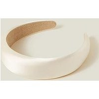 Accessorize Padded Satin Headband - Ivory | Very (UK)