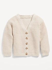 V-Neck Button-Front Cardigan for Toddler Girls | Old Navy (US)