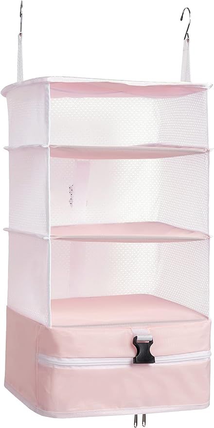 ELEZAY Hanging Packing Cubes Portable Closet Shelves Travel Collapsible Compression Garment Organ... | Amazon (CA)