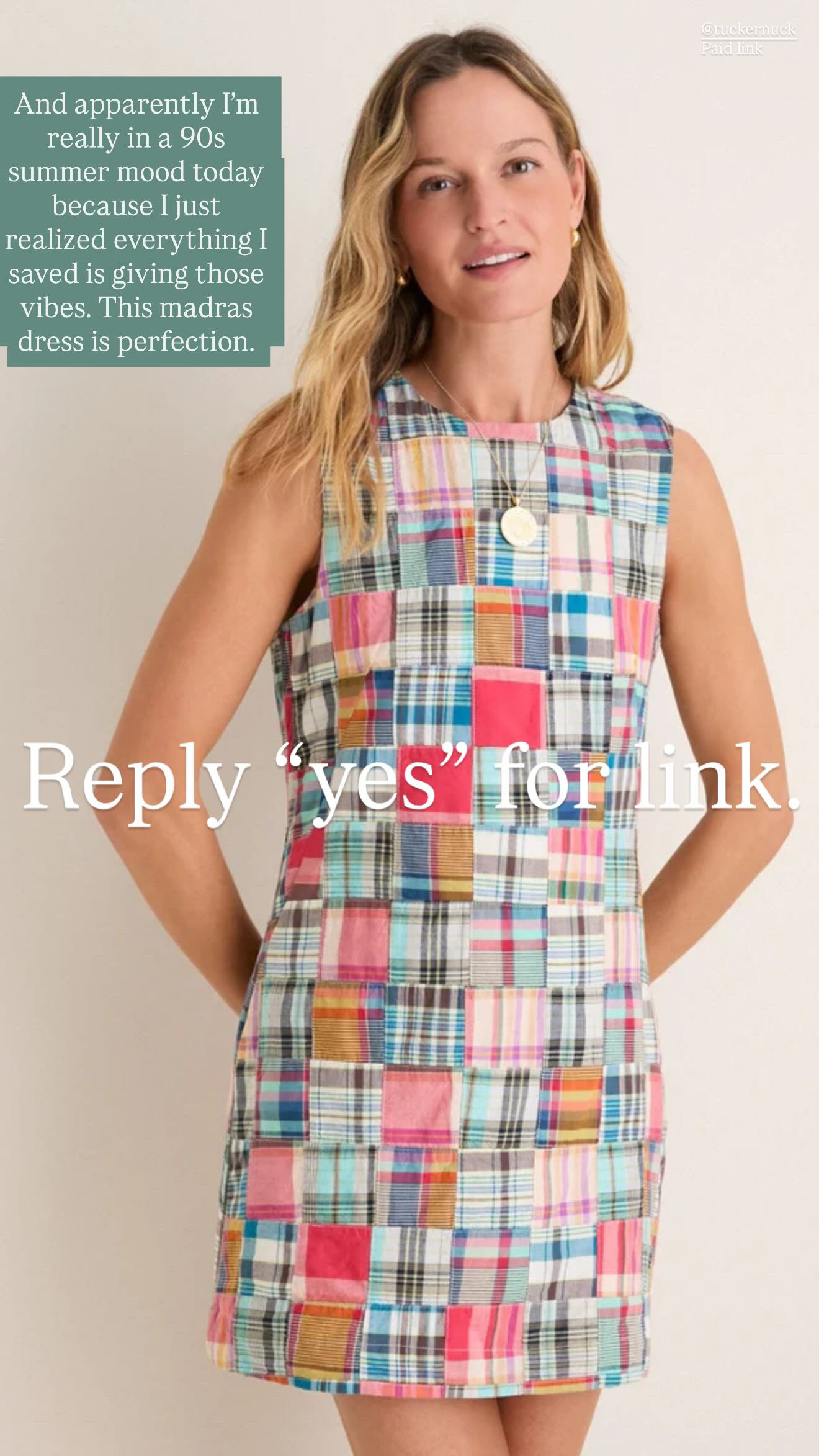 A timeless madras shift dress for summer! This is giving complete 90s vibes and I love it so much!

Summer dress, madras dress, Tuckernuck, Marea, shift dress, summer outfit, 90s style 

 #LTKootd #LTKSeasonal