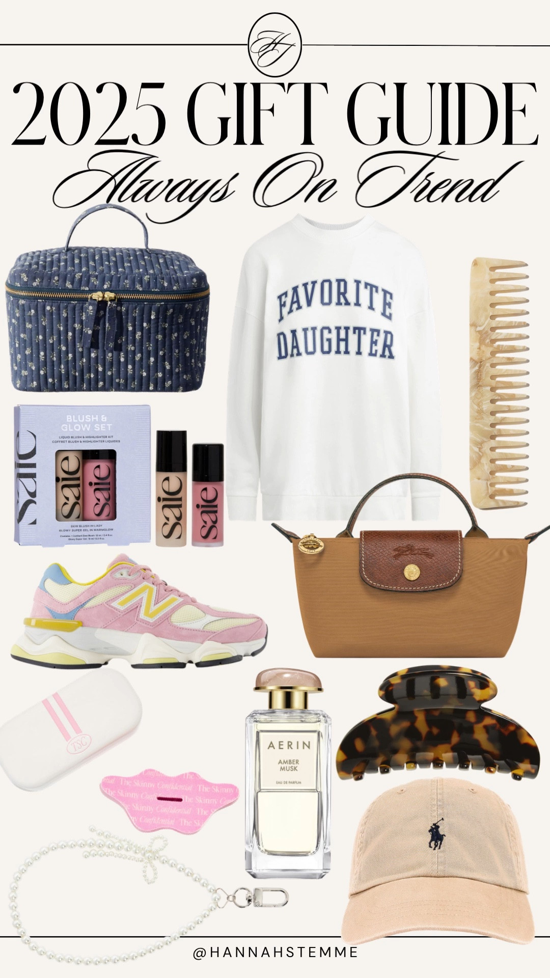 
2025 Always On Trend Gift Guide ✨
Trendy gifts she’ll be obsessed with — sneakers, beauty sets, bags, hair accessories, fragrance + more.
Shop the trend edit below!


#LTKSaleAlert #LTKGiftGuide #LTKHoliday