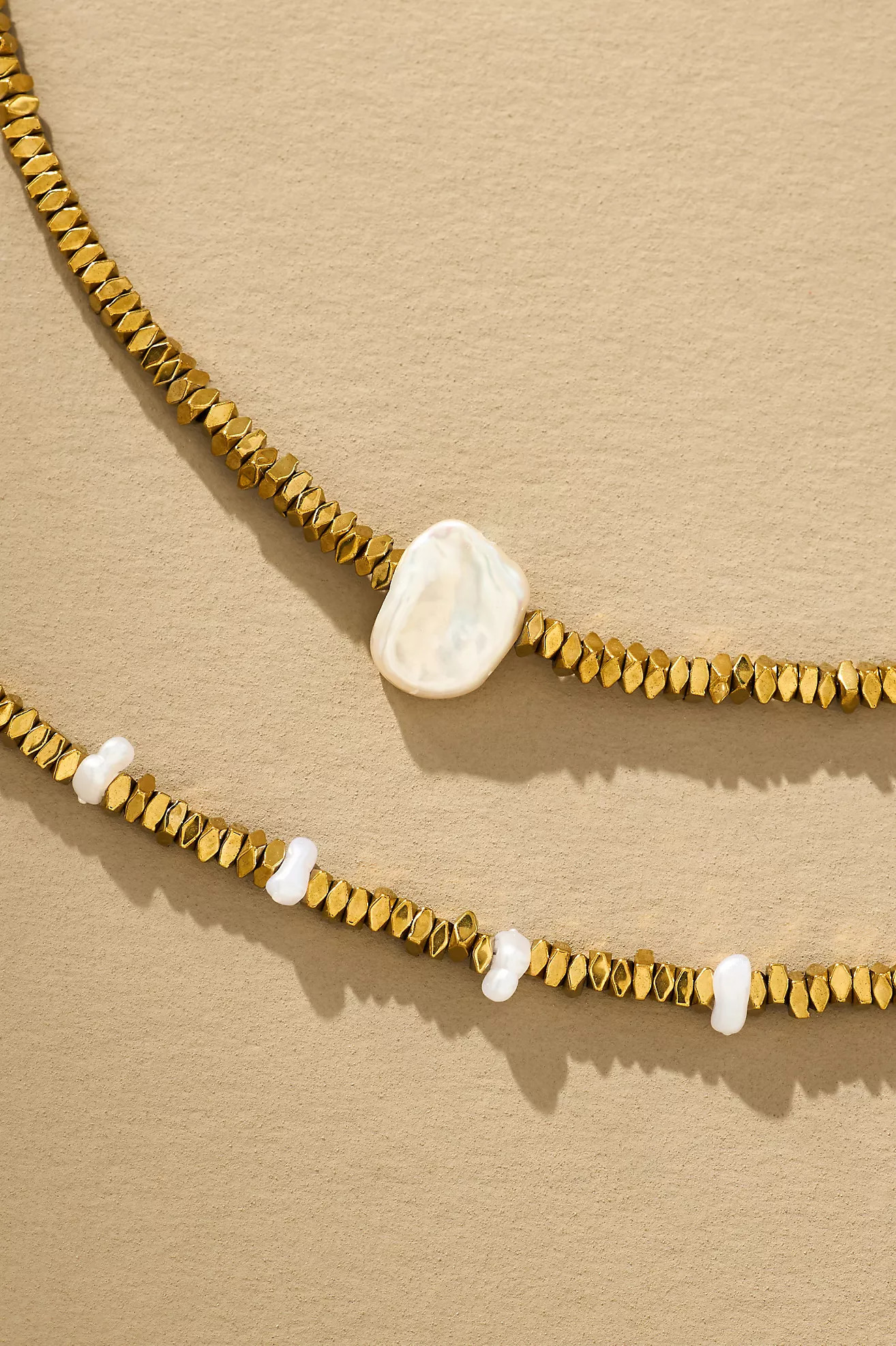 Beaded Pearl Necklaces, Set of 2 | Anthropologie (US)