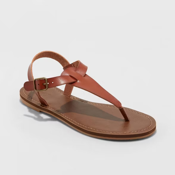 Women's Lady T Strap Sandals - Universal Thread™ | Target