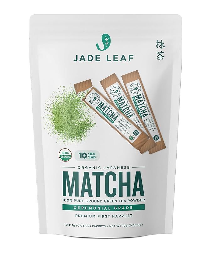 Jade Leaf Matcha Organic Ceremonial Grade Green Tea Powder - Farm Direct First Harvest - Single S... | Amazon (US)