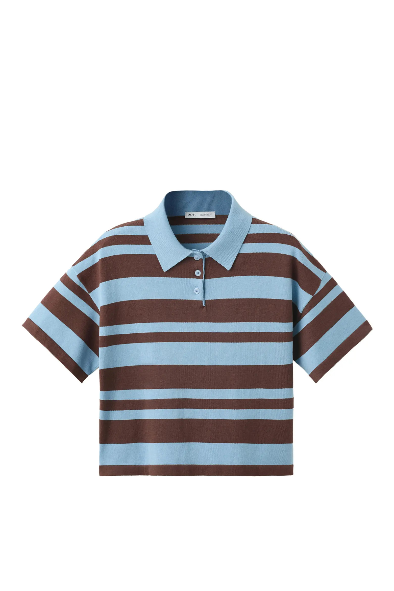MANGO Striped Cotton Blend Polo (Women) | Nordstrom | Nordstrom
